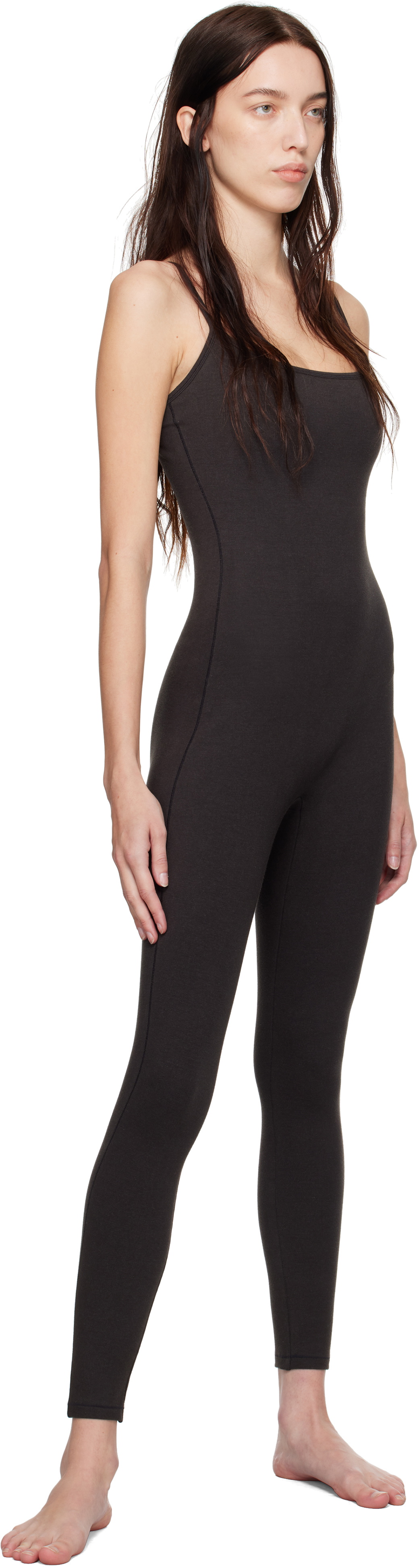 SKIMS Black Outdoor Cami Jumpsuit