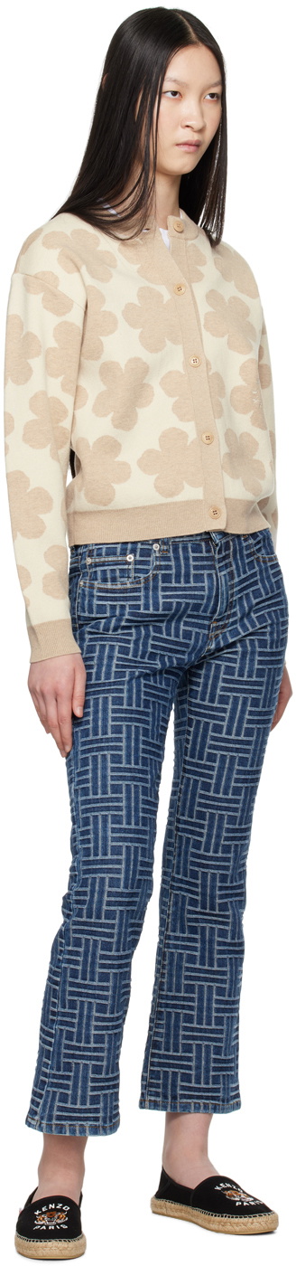 Kenzo Beige Kenzo Paris Hana Dots Cardigan