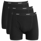 WTAPS Men's 03 Skivvies 3-Pack Boxer Shorts in Black