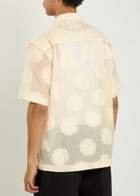 NN07 Freddy Floral Cotton-blend Shirt White