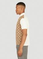 Jumbo GG Jacquard Polo Shirt in Beige