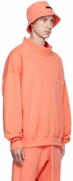 Essentials Pink Mock Neck Sweatshirt