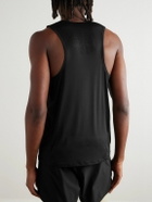 DISTRICT VISION - Perforated Logo-Print Aloe Stretch-Jersey Tank Top - Black