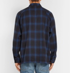 Beams - Checked Cotton-Flannel Shirt - Men - Blue