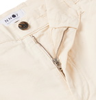 NN07 - Crown Slim-Fit Stretch-Cotton Twill Shorts - Neutrals