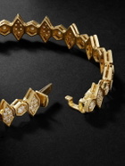 KOLOURS JEWELRY - Mixed Hexagon XLarge 18-Karat Gold Diamond Bracelet - Gold