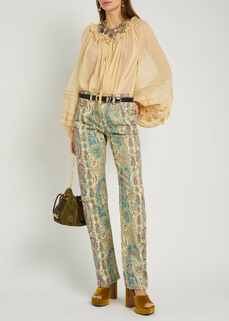 Etro Patterned Straight-leg Jeans Multicoloured 1