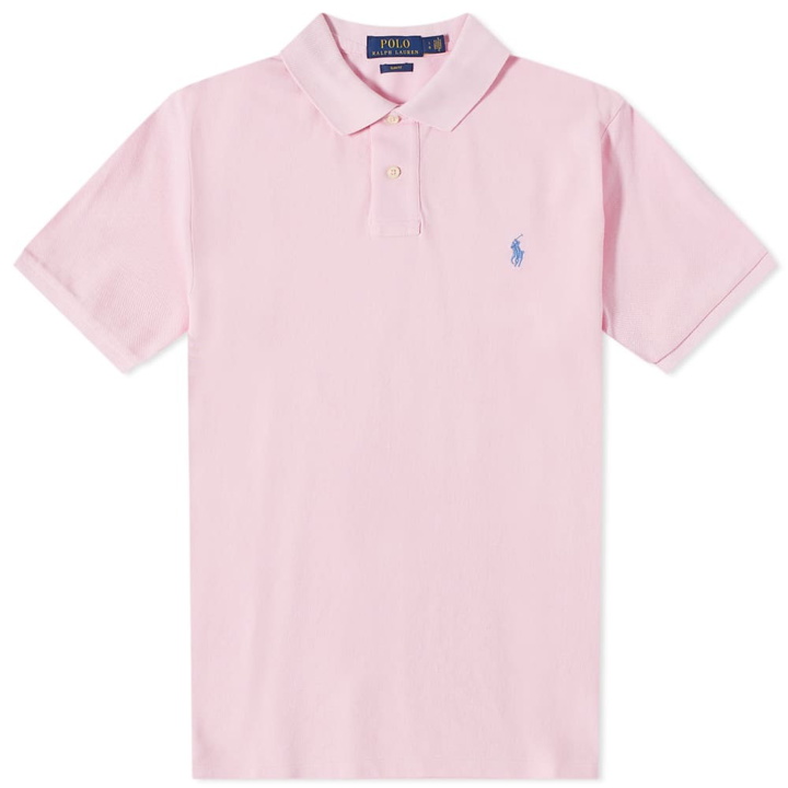 Photo: Polo Ralph Lauren Men's Slim Fit Polo Shirt in Carmel Pink