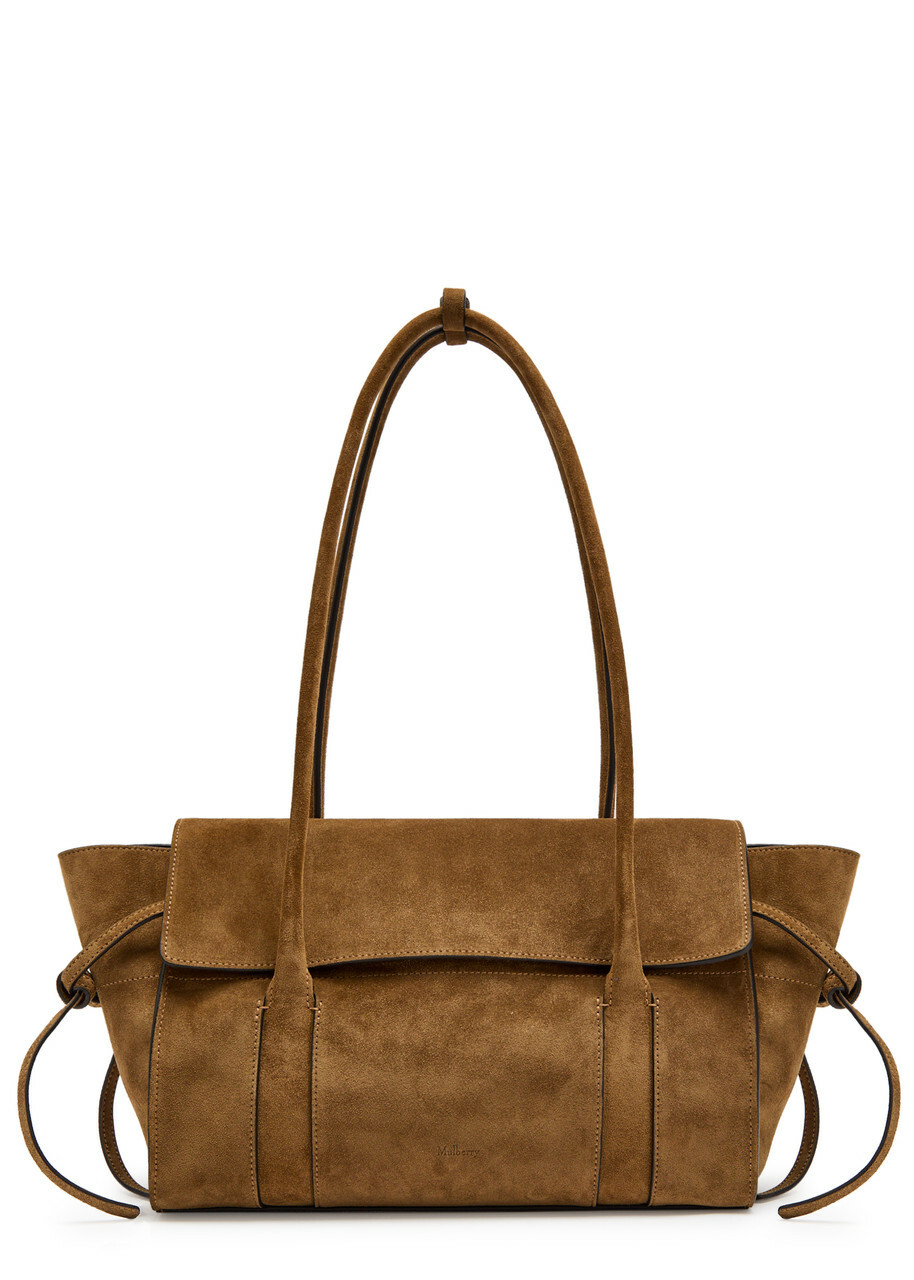 Mulberry Small Soft Bayswater Suede Shoulder bag - Sand - One Size