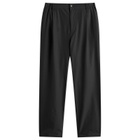 NANGA Men's Dotair® Comfy Tuck Tapered Trousers in Black