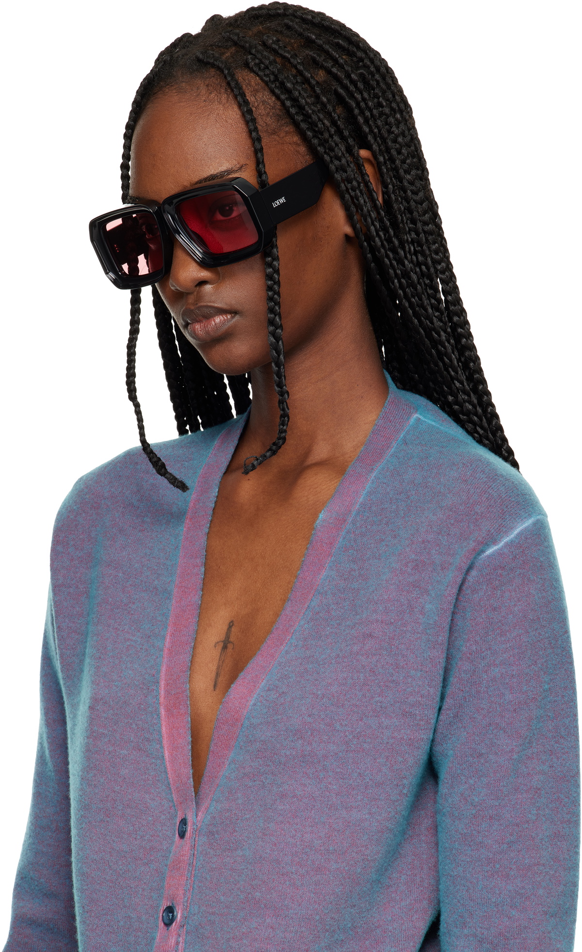 LOEWE Black Paula's Ibiza Dive In Mask Sunglasses