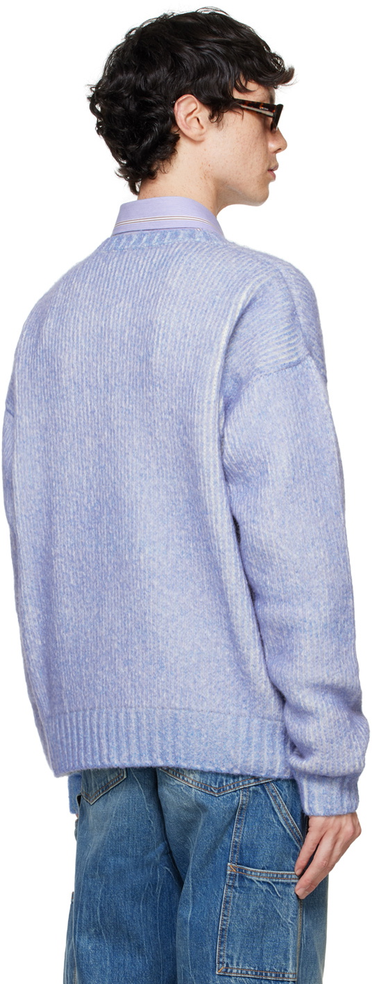 le PÈRE Blue Tyndell Face Sweater