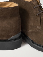 Tod's - Gommino Suede Chukka Boots - Brown