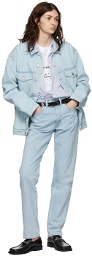 Martine Rose Blue Oversized Denim Jacket