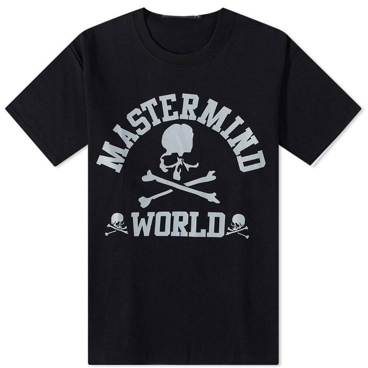 Photo: MASTERMIND WORLD Men's College Logo T-Shirt in Black