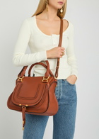 Chloe Marcie Medium Grained Leather Tote bag - Tan - One Size