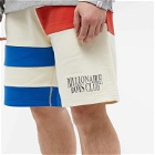 Billionaire Boys Club Men's Cut & Sew Paneled Shorts in Cream