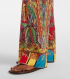 Etro Printed silk palazzo pants