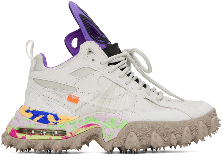 Photo: Nike White Off-White Edition Terra Forma Sneakers