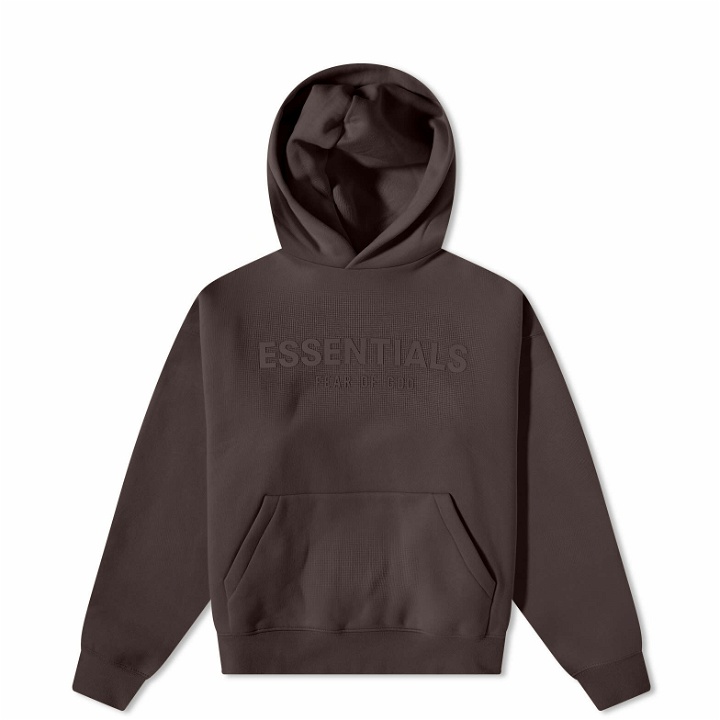Photo: Fear of God ESSENTIALS Kids Popover Hoody in Plum