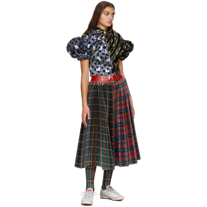 大特価!! Chopova lowena MIDI SKIRT TARTAN スカート ひざ丈スカート