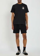 Casablanca Logo-monogrammed Terry Shorts Black