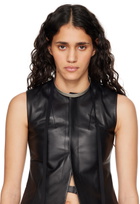Ann Demeulemeester Silver & Black Pam Plate Necklace
