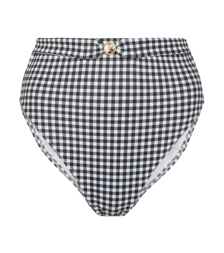 Photo: Caroline Constas Patia checked high-rise bikini bottoms