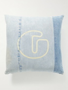 Gallery Dept. - Logo-Print Denim Pillow