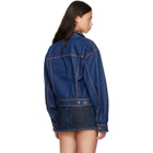 Versace Blue Denim Blouson Jacket