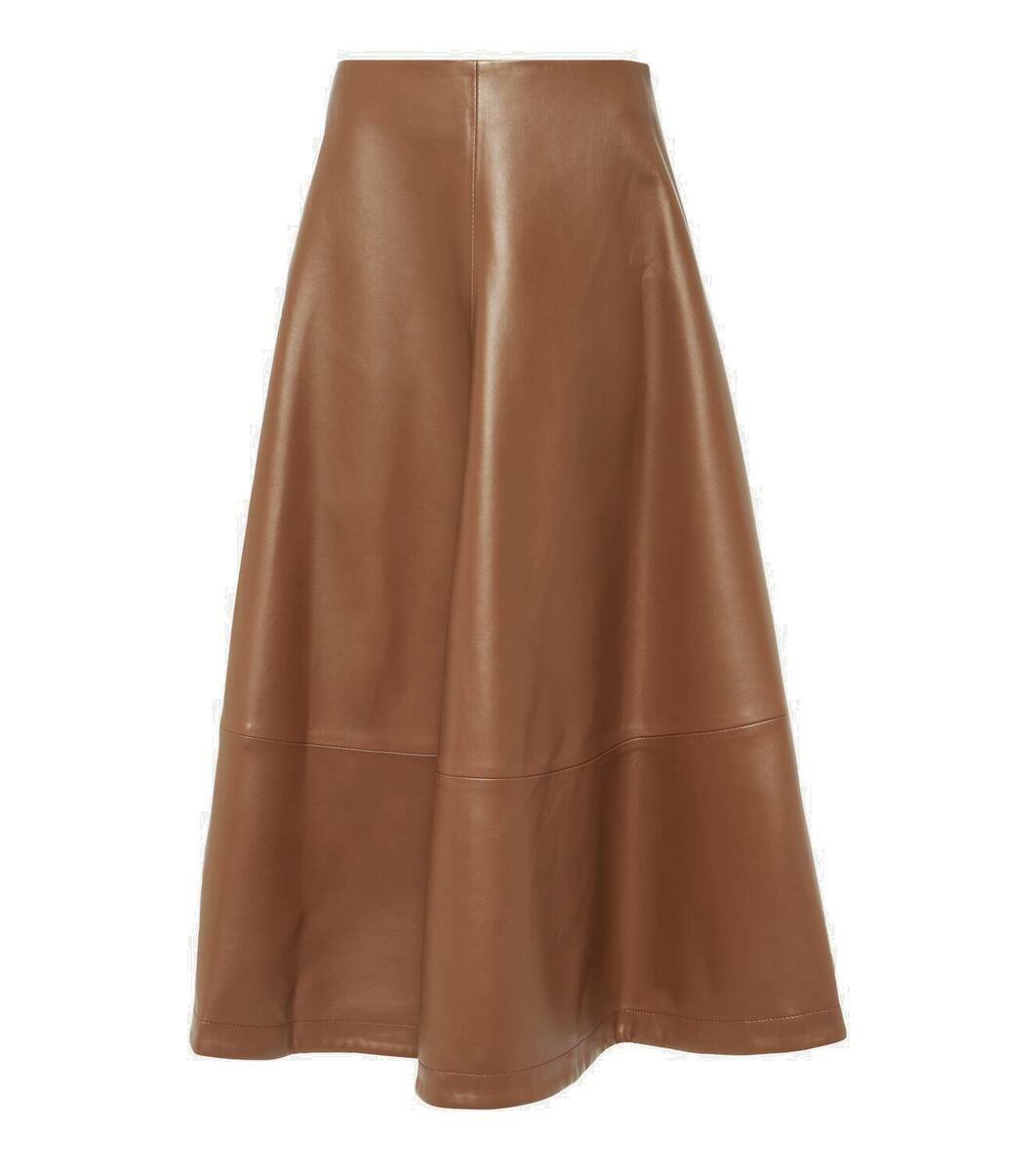 Altuzarra Varda leather midi skirt Altuzarra