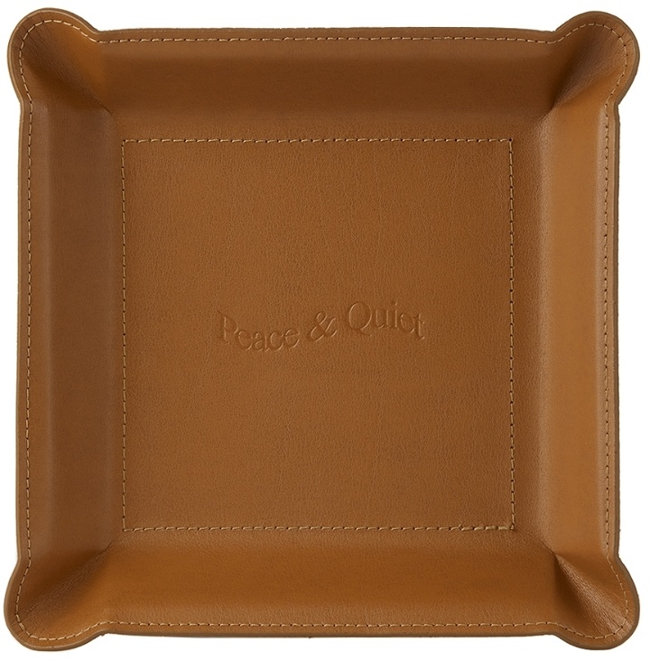 Photo: Museum of Peace & Quiet SSENSE Exclusive Tan Leather Moldable Catchall Tray