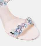 Rene Caovilla Bouquet floral-appliqué sandals