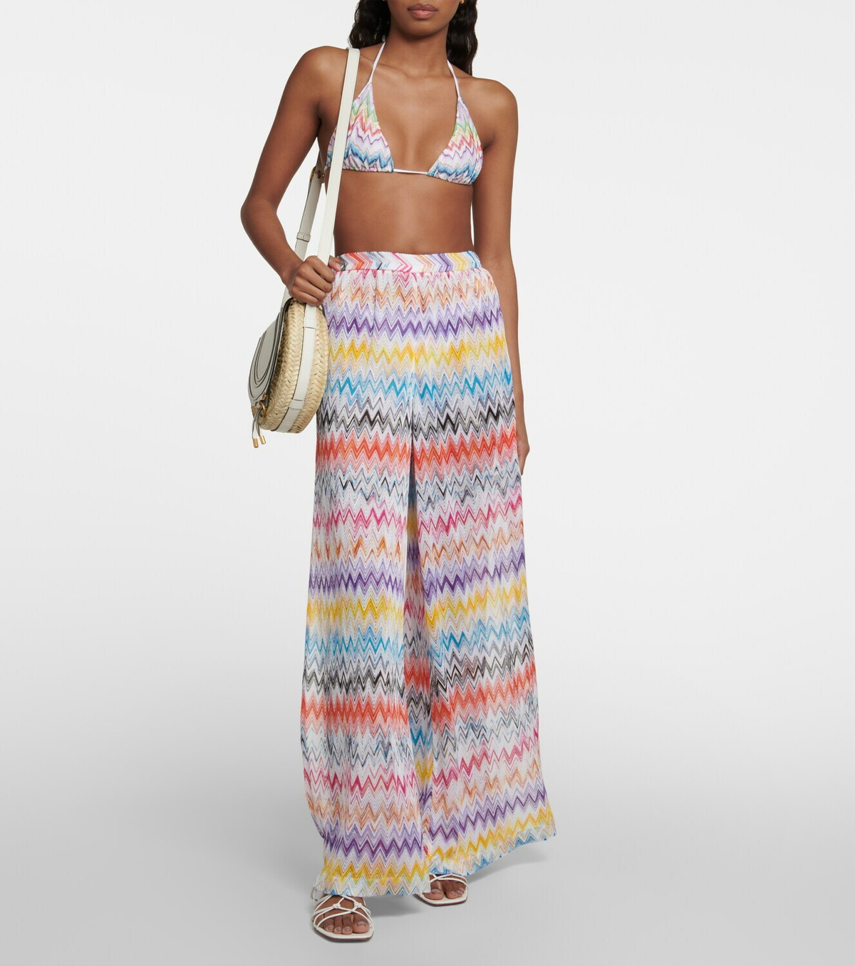Missoni Mare Printed high-rise wide-leg pants