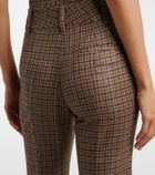 Gabriela Hearst Rhein checked wool and cashmere flared pants