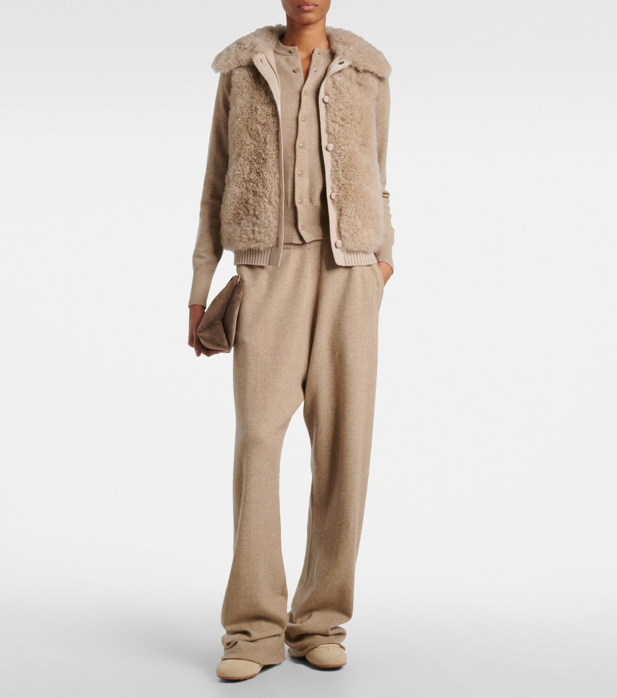Yves Salomon Shearling vest