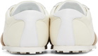 Marni Off-White & Brown Nylon Softy Sneakers