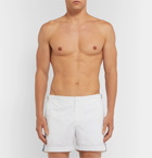 ORLEBAR BROWN - Setter Slim-Fit Short-Length Striped Swim Shorts - White