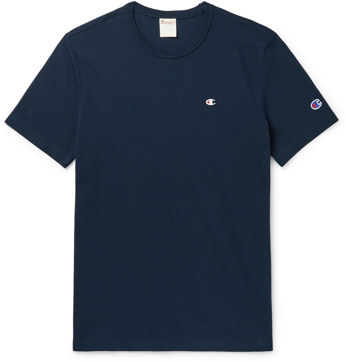 Champion - Logo-Embroidered Cotton-Jersey T-Shirt - Blue Champion