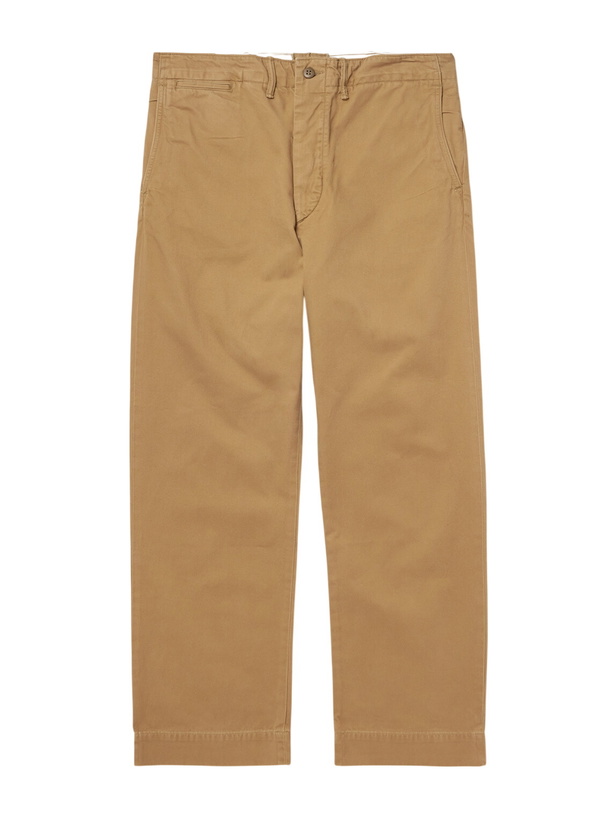 Photo: RRL - Straight-Leg Cotton-Twill Chinos - Neutrals