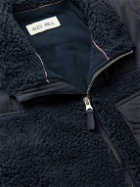 Alex Mill - Twill-Trimmed Recycled Sherpa Jacket - Blue