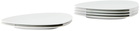 Alessi White Colombina 6-Piece Side Plates