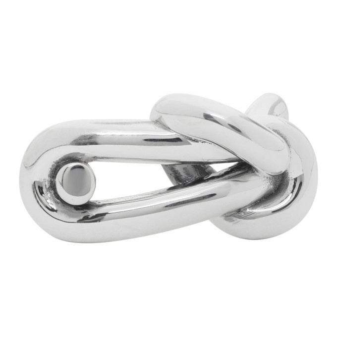 Photo: Bottega Veneta Silver Knot Ring