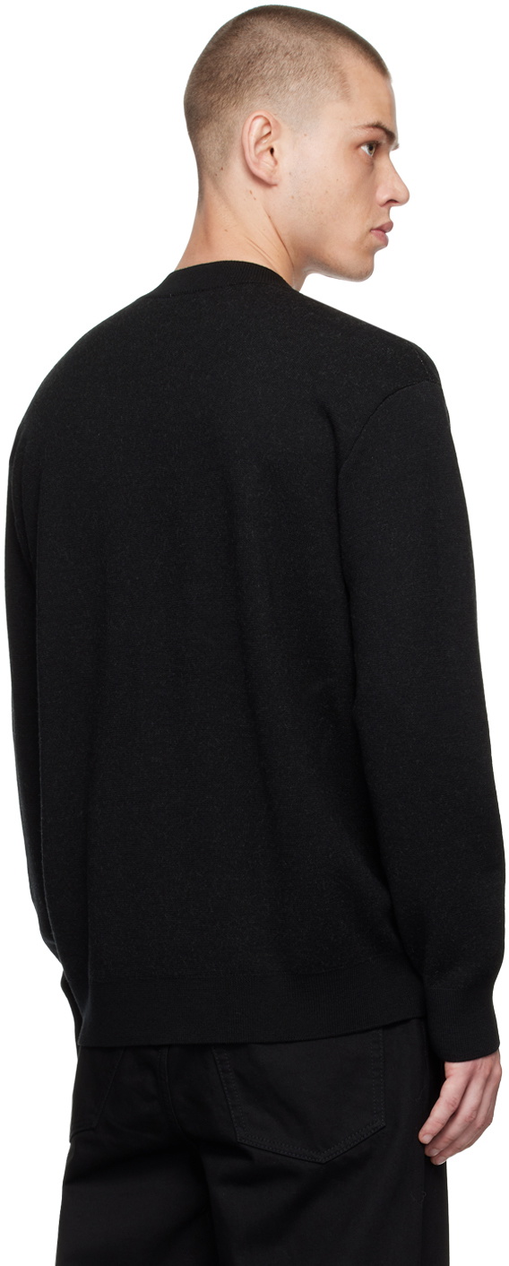 Dries Van Noten Black Jacquard Sweater Dries Van Noten