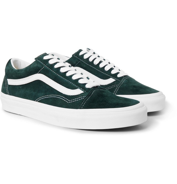 Photo: Vans - Old Skool Leather-Trimmed Suede Sneakers - Men - Emerald