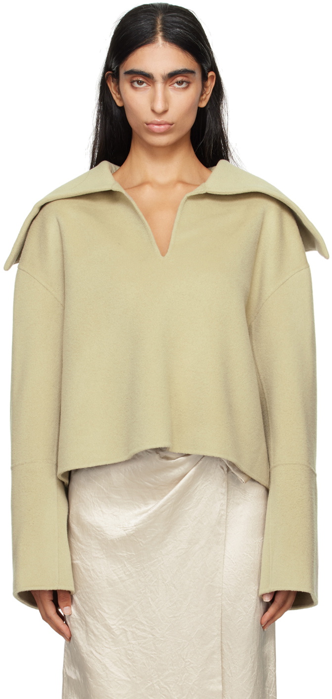 Nanushka Khaki Maxi Sweater