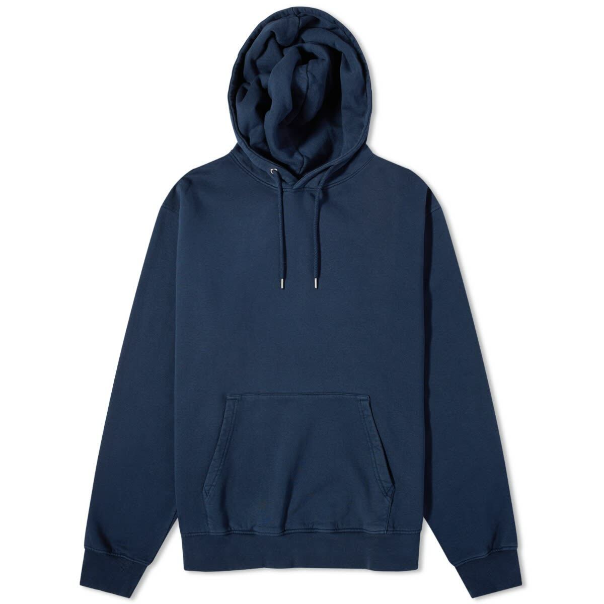 Colorful Standard Men's Classic Organic Popover Hoodie in NavyBlue