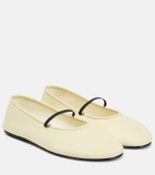 The Row - Elastic leather ballet flats