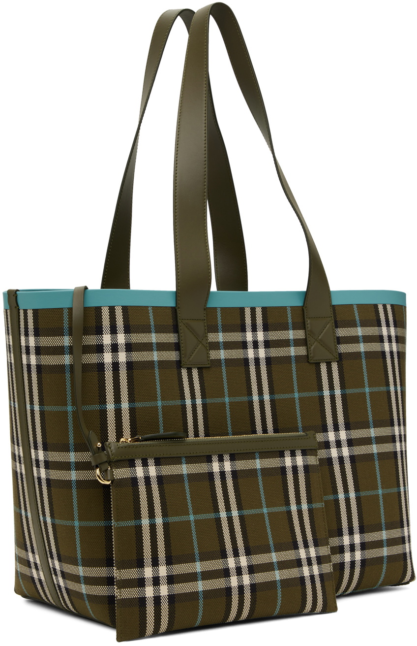 Burberry Khaki Medium London Tote Burberry