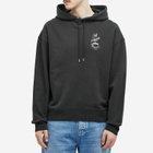 Maison Kitsuné Men's Café Kitsuné Coffee Cup Hoodie in Black